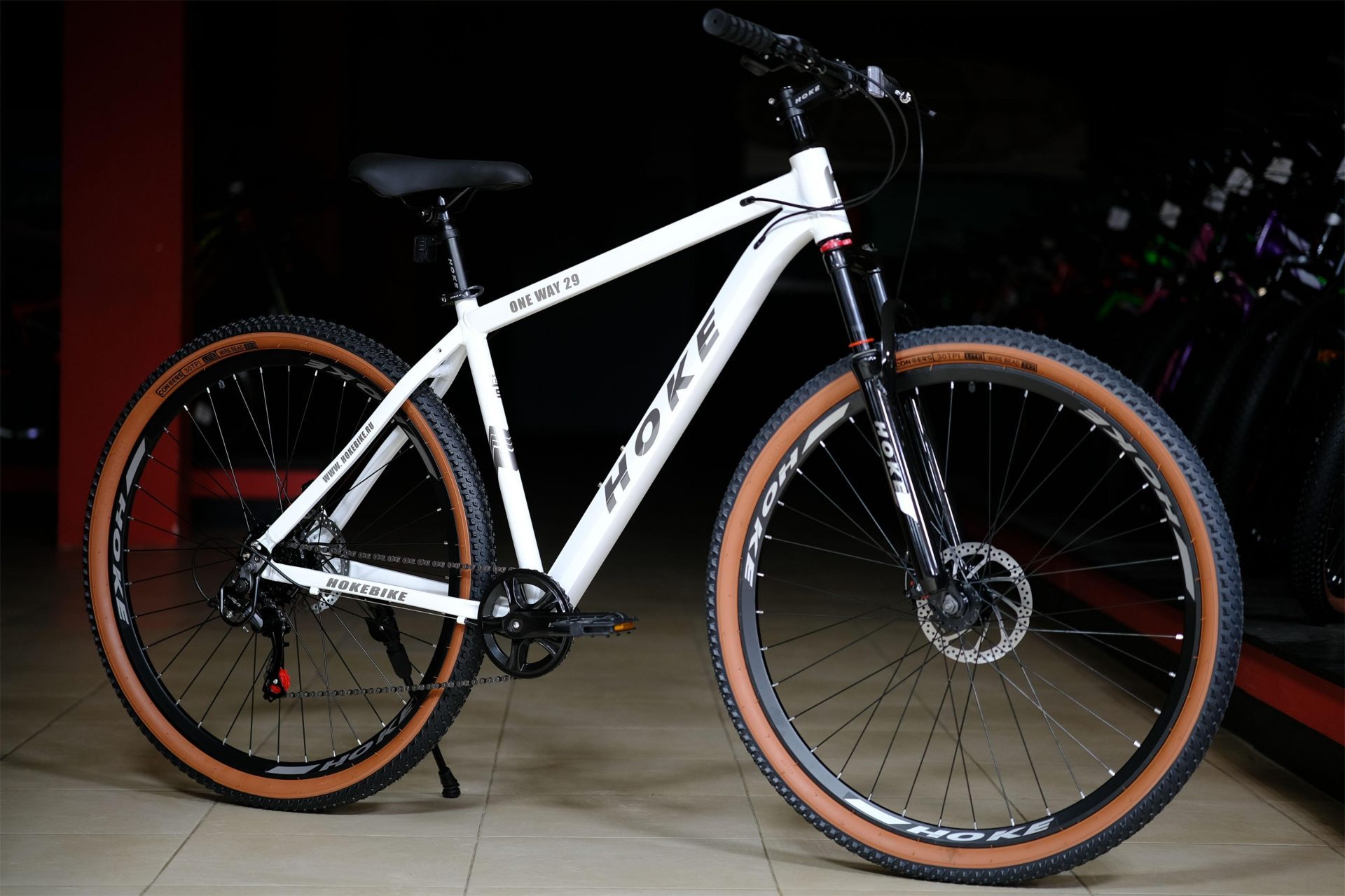 Велосипед HOKE ONE WAY 29 белый-серый 21